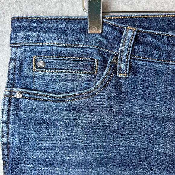 Kut From Kloth Jeans Catherine Fab Ab High Rise Womens 16 Dark Wash Boyfriend - Picture 3 of 13